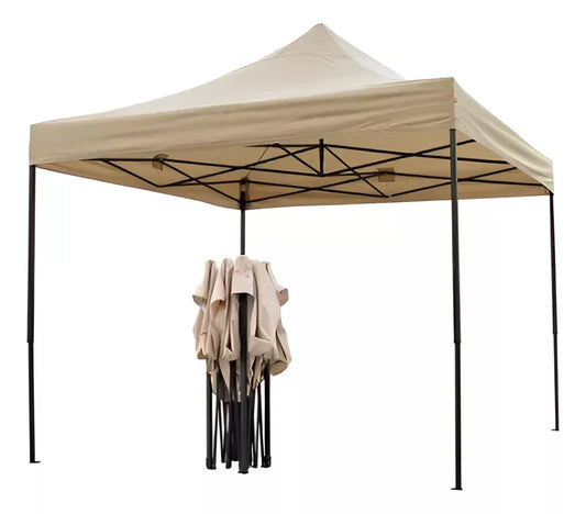 Carpa Toldo 3x3 Reforzado Plegable Impermeable Azul Y Rojo